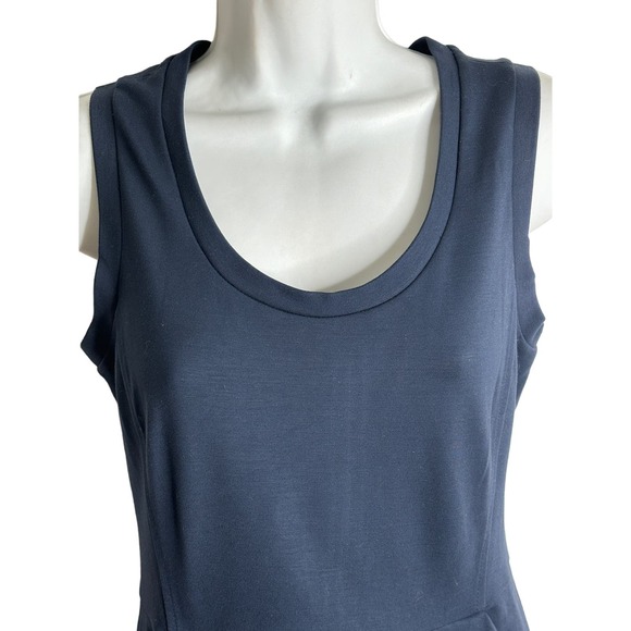 Banana Republic Women's Fit & Flare Mini Dress Rayon Blend Stretch Sleeveless 2 - Picture 4 of 7